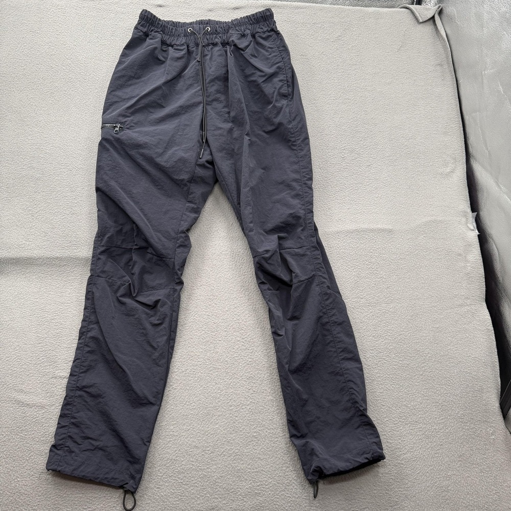 Richie Le Pants Mens Medium Blue Track Lightweight‎ Elastic Zip Pocket Stirrup